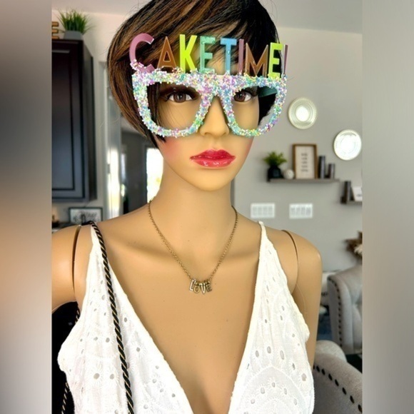 โจNWT Birthday Party ๐ฅณ Cake ๐ Time Candy ๐ญ Sprinkle glasses - Picture 2 of 10